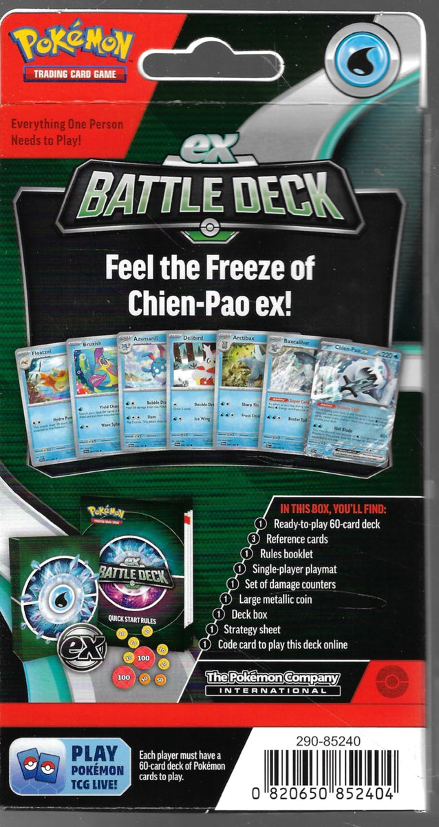 Pokemon Chien - Pao EX Battle Deck - Pokemon MantisGamingStudios Pokemon Chien - Pao EX Battle Deck - Pokemon MantisGamingStudios