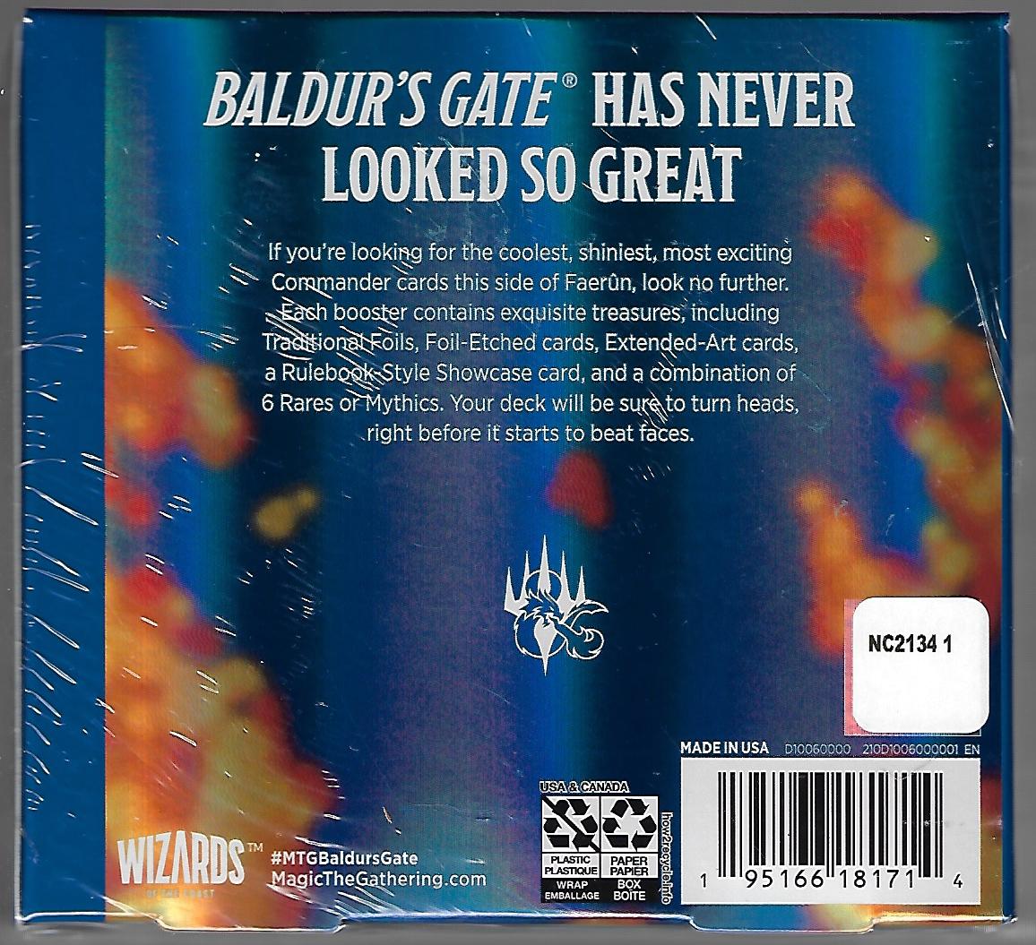 commander legends battle for baldur's gate collector booster box Magic: The Gathering: Collector Booster Box