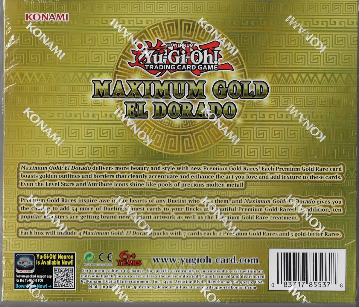 Maximum Gold El Dorado Box - Yu-Gi-Oh MantisGamingStudios Maximum Gold El Dorado Box - Yu-Gi-Oh MantisGamingStudios