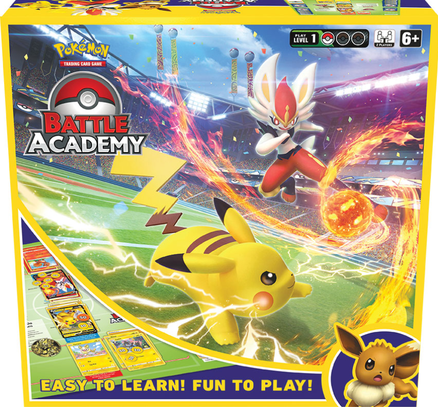 pokemon battle academy booster packs Pokemon Battle Academy 2022 Cinderace V Pikachu V & Eevee V