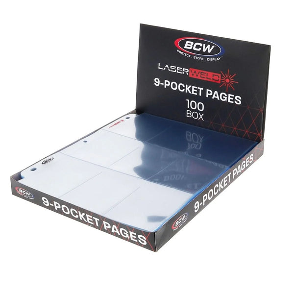 LaserWeld 9-Pocket Page (100 CT. Box) - BCW