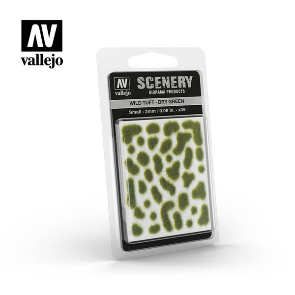 Scenery Diorama Products: Wild Tuft Dry Green (Small) - Acrylicos Vallejo