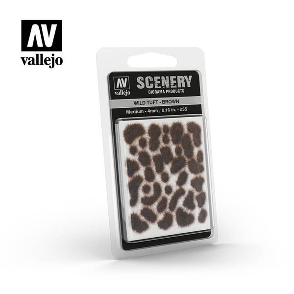 Scenery Diorama Products: Wild Tuft Brown (Medium) - Acrylicos Vallejo