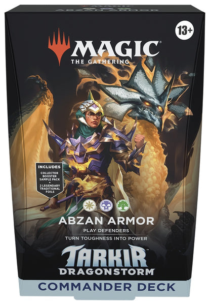 Tarkir Dragonstorm Commander Deck Abzan Armor - MTG - Magic The Gathering