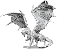 Adult Blue Dragon Unpainted - Icons of the Realms