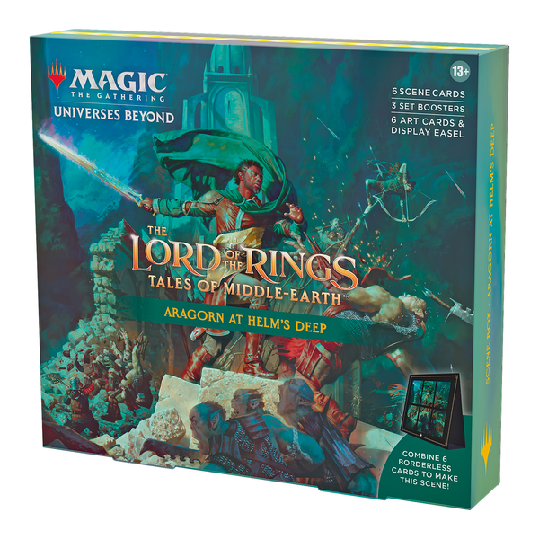 Lord Of The Rings Holiday Scene Box Aragorn At Helms Deep - MTG - Magi MantisGamingStudios Lord Of The Rings Holiday Scene Box Aragorn At Helms Deep - MTG - Magi MantisGamingStudios