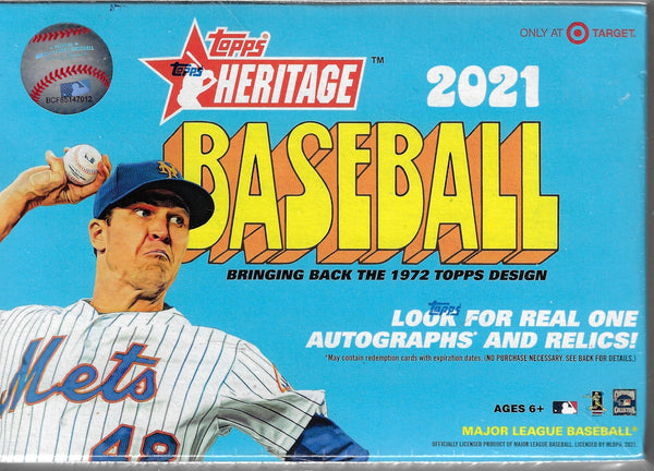 2021 Topps Heritage Baseball Hobby Box Factory Sealed - Sports Cards