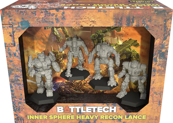 BattleTech Mercenaries Forcepack Battlefield Inner Sphere Heavy Recon Lance - Battletech