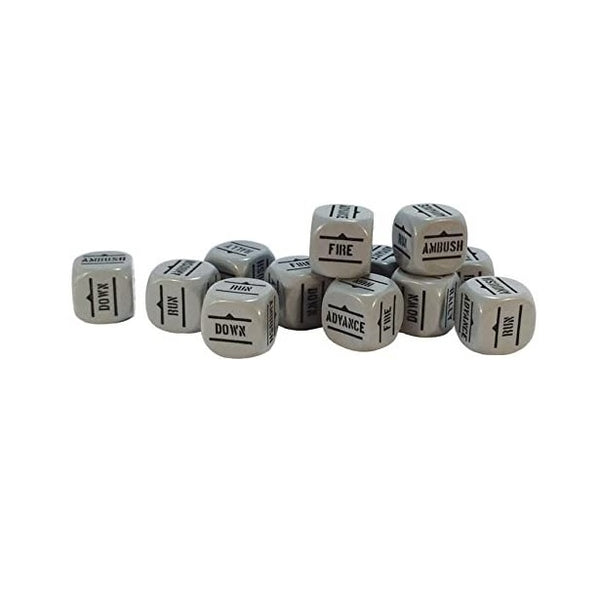 Bolt Action Orders Dice Pack Grey - Warlord Games