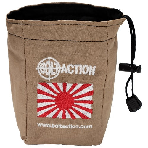 Bolt Action Japanese Beige Cloth Dice Bag - Warlord Games