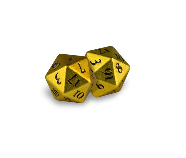 Dungeons & Dragons RPG: Heavy Metal Bumblebee Yellow D20 Dice Set