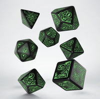 Call of Cthulhu Dice Set Black & Green - Q-Workshop