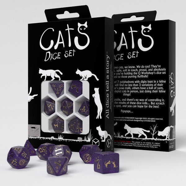 Cats Dice Set Purrito- Q-Workshop