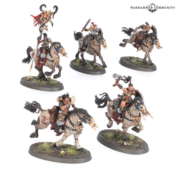 Warhammer Age of Sigmar Slaves to Darkness Darkoath Fellriders - Games Workshop