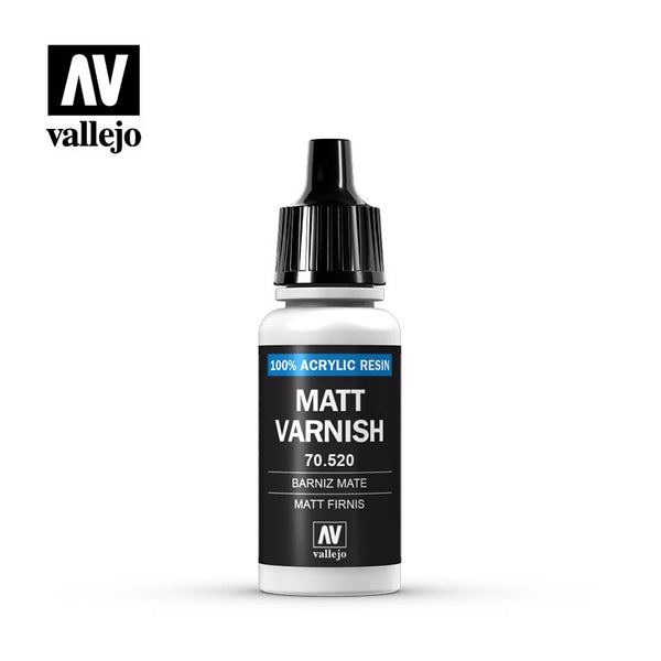 Auxiliary Products: Matt Varnish 17 ml. (70.520) - Acrylicos Vallejo