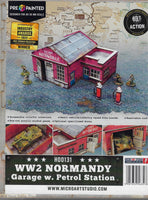 WW2 Normandy Garage with Petrol Station Pre-Painted - Warlord Games