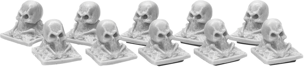 Graveyard Finial: Skulls (10) - Bones Dark Heaven – MantisGamingStudios
