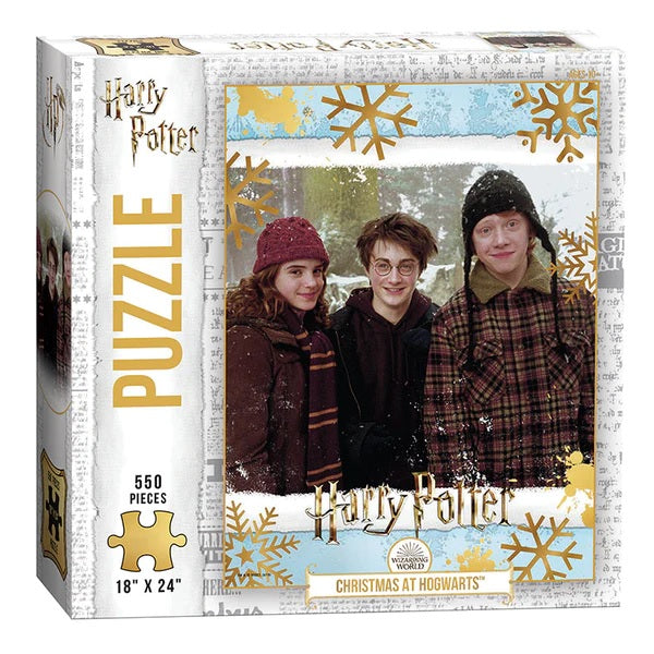 Harry Potter Christmas at Hogwarts 550pc Puzzle - USAOPOLY