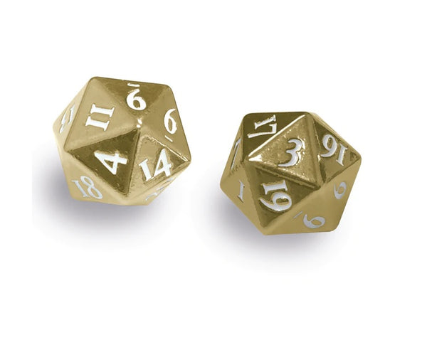 Dungeons & Dragons RPG: Heavy Metal Gold D20 Dice Set