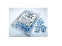 Borealis: Icicle/Light Blue Luminary Set of Ten Luminary d10s - Chessex