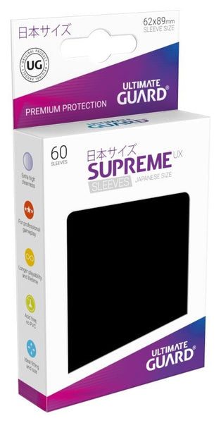 Supreme UX Sleeves Black Japanese Size (60) - Ultimate Guard