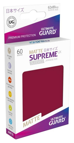 Supreme UX Sleeves Burgundy Japanese Size (60) - Ultimate Guard