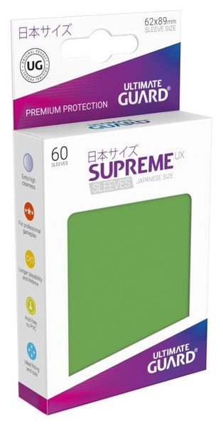 Supreme UX Sleeves Green Japanese Size (60) - Ultimate Guard