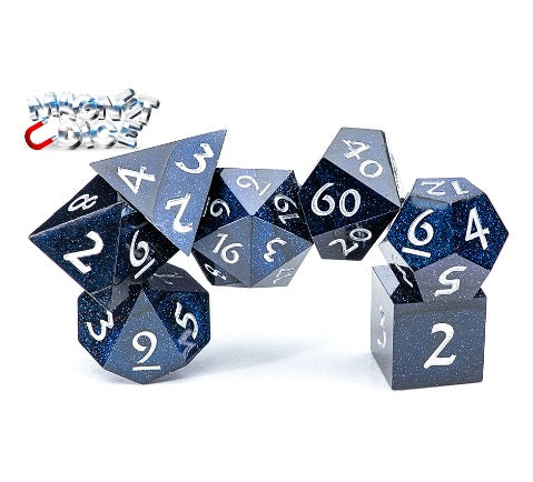 Mighty Town Magnet Dice (7 Polyhedral Dice Set) - Gate Keeper Games