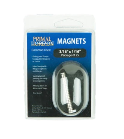 Magnets 3/16 x 1/16 (25) - Primal Horizon