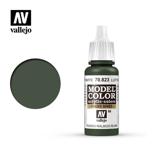 Model Color: Luftwaffe Camouflage Green 17 ml. (70.823) - Acrylicos Vallejo