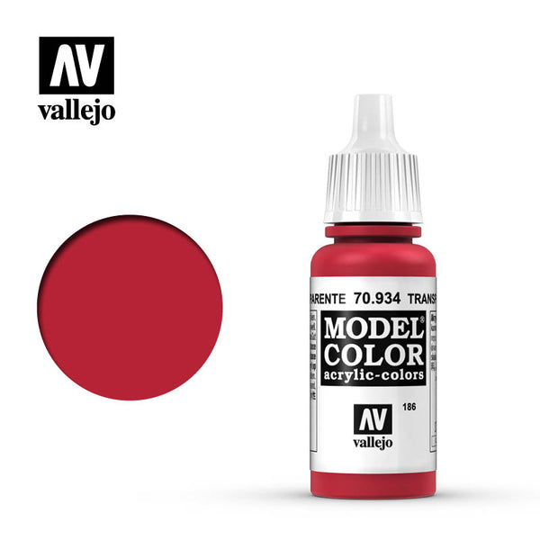 Model Color: Transparent Red 17 ml. (70.934) - Acrylicos Vallejo