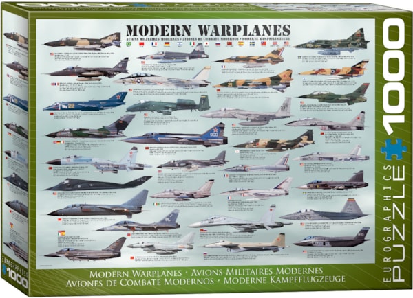 Modern Warplanes 1000pc - EuroGraphics Puzzle