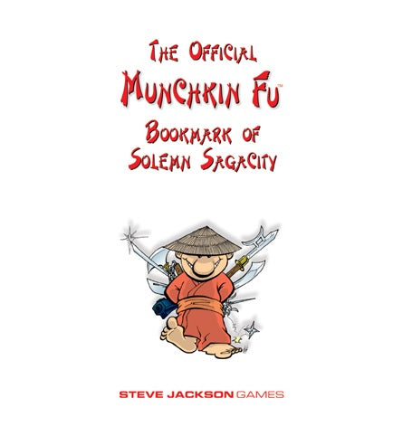 Munchkin Fu Bookmark of Solemn Sagacity - Steve Jackson Game