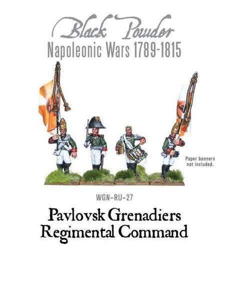Pavlovsk Grenadiers Regimental Command 1789-1815 - Black Powder