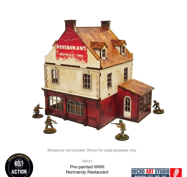 WW2 Normandy Restaurant Pre-Painted - Warlord Games