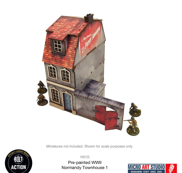 WW2 Normandy Townhouse 1 Pre-Painted - Warlord Games