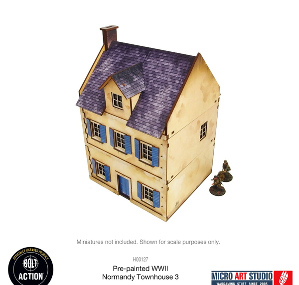 WW2 Normandy Townhouse 3 Pre-Painted - Warlord Games