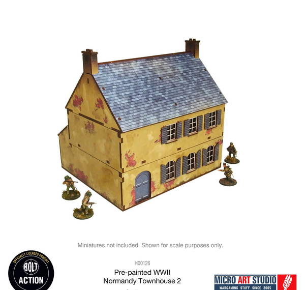 WW2 Normandy Townhouse 2 Pre-Painted - Warlord Games