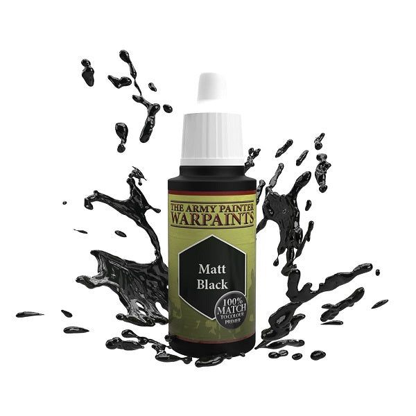 Warpaints: Matt Black 18ml - The Army Painter