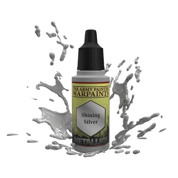 Warpaints Metallics: Shining Silver 18ml - The Army Painter