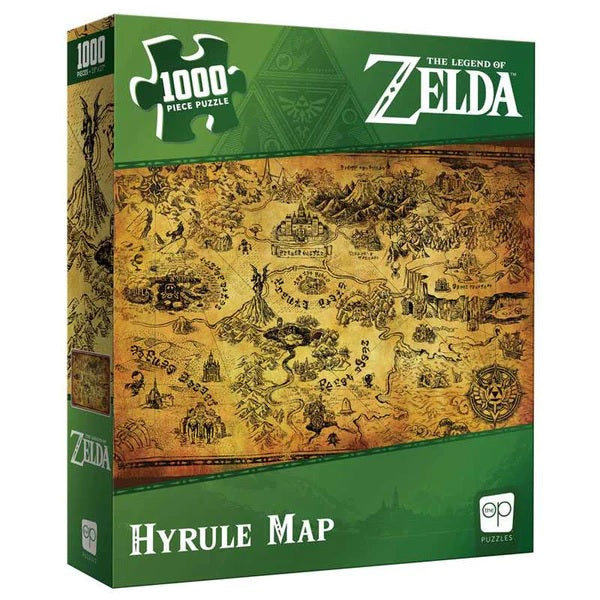 The Legend of Zelda Hyrule Map 1000pc Puzzle - USAOPOLY