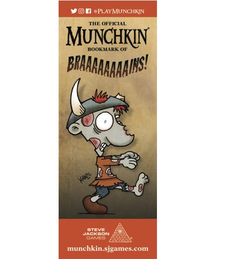 Munchkin Bookmark of Braaaaaaaains! - Steve Jackson Game
