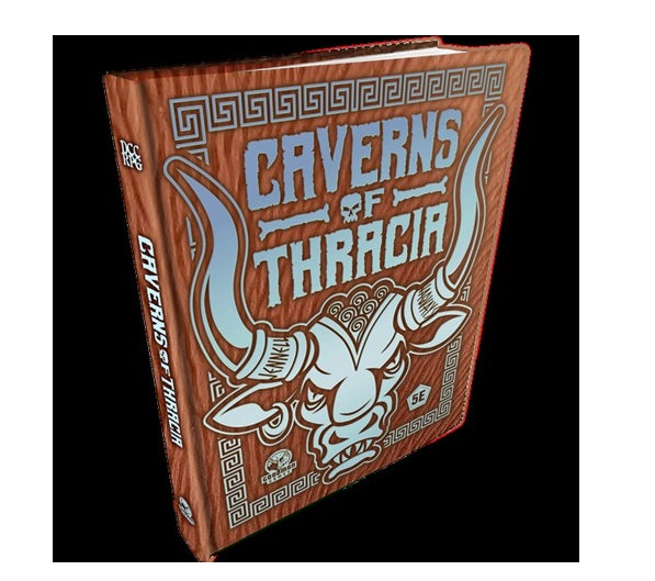 Original Adventures Reincarnated #9 Caverns of Thracia Limited Edition Minotaur Hide Cover - Dungeon Crawl Classics