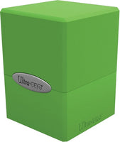 Satin Cube Deck Box Lime Green - Ultra Pro