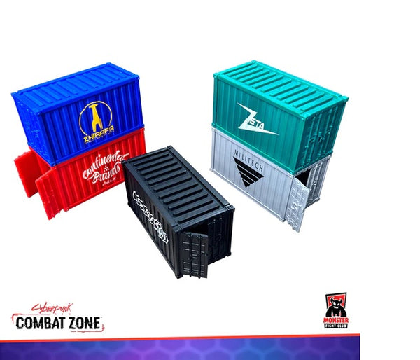 Cyberpunk RED Combat Zone Cargo Containers Limited Edition - Monster Fight Club