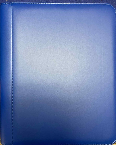 Generic 9-Pocket Zippered Top loader Binder Dark Blue