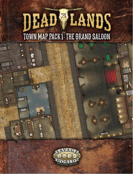 Savage Worlds Deadlands Town Map Pack 1 The Grand Saloon  - Pinnacle Entertainment Group