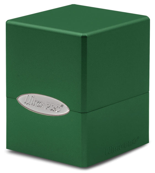 Satin Cube Deck Box Forest Green - Ultra Pro