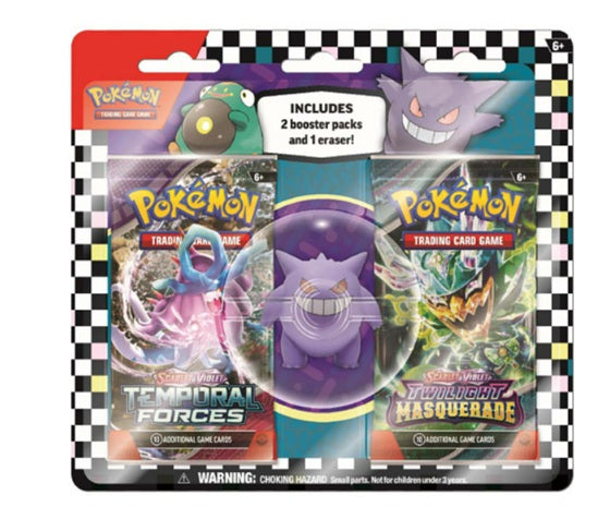 Pokemon TCG 2024 Back to School Eraser Blister Gengar - Pokemon