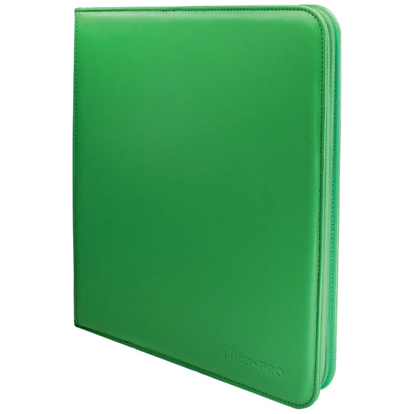 Vivid 12-Pocket Zippered PRO Binder Green - Ultra Pro